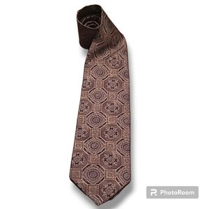 Christian Dior Brown Silk Tie
